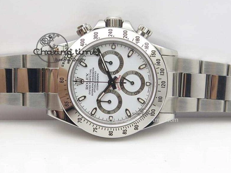 Best Daytona Dial SS (Same A23J Bracelet as White JF Edition Genuine) On 116520 Thickness 1024